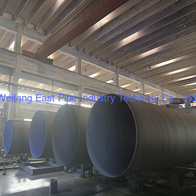 219mm-3600mm Spiral Seam Welded Pipe For Oil Gas Water Delivery