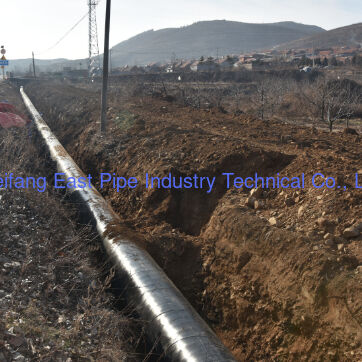 Q235B 3PE Carbon Steel Pipe Fusion Bonded Epoxy Coated Steel Pipe 325mm OD 8mm WT