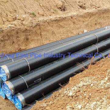 3LPE Fbe Coated Steel Pipe 377mm OD 8mm WT L245M For Water Conservancy