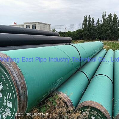 DN200-DN3500 Water Line Pipe Anticorrosive Engineered Steel Water Pipe Spiral Pit Pipe
