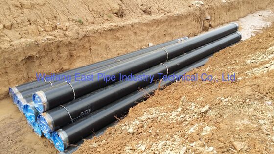 Water Line 3LPE Coated Pipe With Long Service Life Good Impact And Wear Resistance