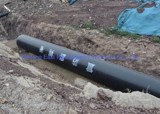 DIN 30670 12m Epoxy Coated Steel Pipe -40°C To 80°C Temperature Range For Enhanced Durability